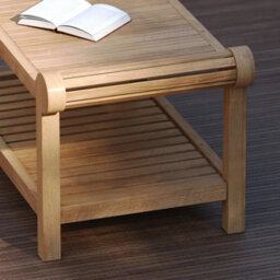 Eterna Deluxe Sir Edwin Lutyens Solid Teak Wood Outdoor Coffee Table - (H) 45Cm X (L) 130Cm - thumbnail 6