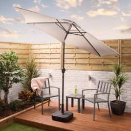 Alfresia Grey 2.7 Metre Garden Parasol - thumbnail 3