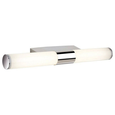 Luminosa Lighting Luminosa Vega Led Bathroom Indoor Wall Light Chrome, Polycarbonate Diffuser Ip44