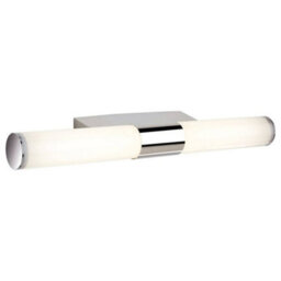 Luminosa Lighting Luminosa Vega Led Bathroom Indoor Wall Light Chrome, Polycarbonate Diffuser Ip44