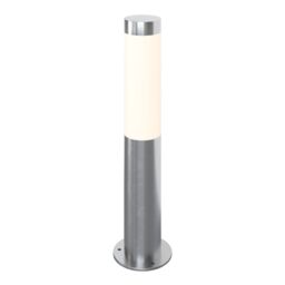 GoodHome Callisto Contemporary Stainless Steel Mains-Powered 1 Lamp Integrated Led Outdoor Post Light (H)480mm - thumbnail 2
