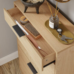 Sobuy Shoe Cabinet With 1 Drawer And Flip-Down Doors Storage 12 Pairs Load Capacity 27 Kg Fsr212-N - Light Oak - thumbnail 8