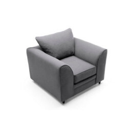 Abakus Direct Darcy Armchair In Dark Grey Linen Fabric - thumbnail 6
