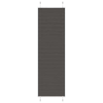 Berkfield Pleated Blind Black 65X200 Cm Fabric Width 64.4 Cm Polyester - image 1