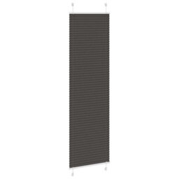 Berkfield Pleated Blind Black 65X200 Cm Fabric Width 64.4 Cm Polyester - thumbnail 3