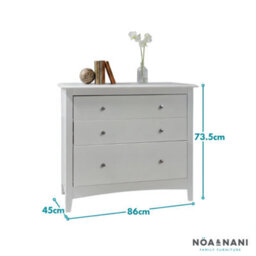 Nöa & Nani Noa & Nani Chest Of Drawers Bedroom 3 Drawer Ideal  For Kids Fits Midsleeper Cabin Beds Montessori - thumbnail 3
