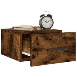 Berkfield Durable Wall-Mounted Bedside Cabinets 2 Pcs Smoked Oak 35X35X20 Cm - thumbnail 4