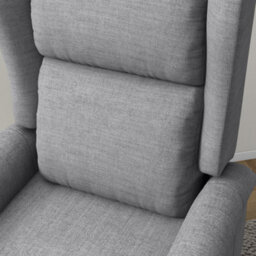 Homcom Power Lift Chair For The Elderly Fabric Recliner Armchair W/ Remote Grey - thumbnail 8