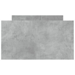 Berkfield Bed Frame With Headboard And Footboard Concrete Grey 90X200 Cm - thumbnail 6