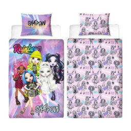 Rainbow High Shadow High Dolls Reversible Duvet Set Pink/multicoloured (Single) - thumbnail 1
