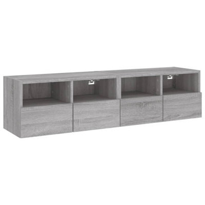 Berkfield Durable Tv Wall Cabinets 2 Pcs Grey Sonoma 60X30X30 Cm Engineered Wood - image 1