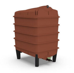 Original Wormery Tiger Wormery 4 Tray Vermicomposting System - Terracotta, Includes Lime Mix, Coir Block & Fine Mesh, 4-Tray Kit