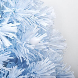 Trendi Sparkling White Fibre Optic Christmas Tree - Silver Base, White Led Cones - (White 2Ft) - thumbnail 5