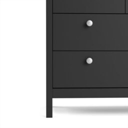 Furniture To Go Madrid Double Dresser 4+4 Drawers In Matt Black - thumbnail 7