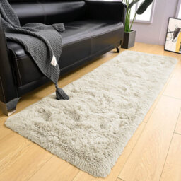 Ameha Cream Shaggy Area Rugs For Hallway Runner Anti-Slip Soft Fluffy Thick Pile Rug Non-Shedding, 60 X 220 Cm - thumbnail 6
