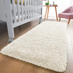 Ameha Cream Shaggy Area Rugs For Hallway Runner Anti-Slip Soft Fluffy Thick Pile Rug Non-Shedding, 60 X 220 Cm - thumbnail 3