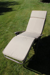 Garden Market Place Garden Furniture Cushion- Cushion For Garden Steamer Chair In Beige - thumbnail 3