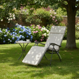 Garden Market Place Garden Furniture Cushion- Cushion For Garden Steamer Chair In Beige - thumbnail 4
