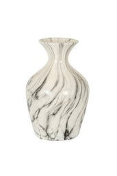 Marble Ellipse Large Vase, Elegant Modern Centerpiece - thumbnail 1