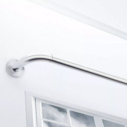 Ameha Blackout Metal Curtain Pole 28mm With Rings Brackets Extra Large & Durable Extendable 160-300 Cm Chrome Rod - thumbnail 5