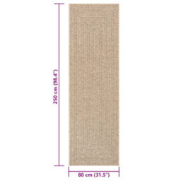 Walplus Rug Zizur 80X250 Cm Jute Look Indoor And Outdoor - thumbnail 8