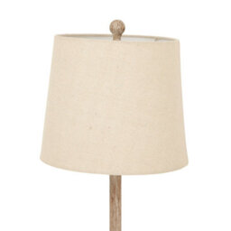 Chiaro  Candlestick  Table  Lamp  With  Linen  Shade - thumbnail 3