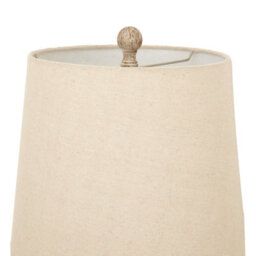 Chiaro  Candlestick  Table  Lamp  With  Linen  Shade - thumbnail 4