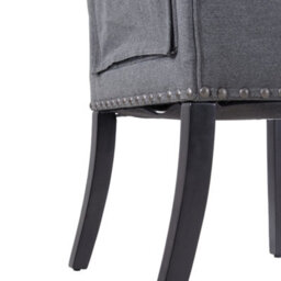 Thehotsale Grey Modern Upholstered Dining Chair 56.5 X 56.5 X 105Cm - thumbnail 5