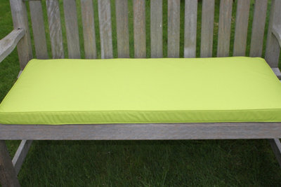 Garden Market Place Garden Furniture Cushion- Cushion For 2 Seater Garden Bench In Lime Green - image 1