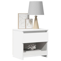 Berkfield Elegant Bedside Cabinets 2 Pcs White 40X30X39 Cm Engineered Wood - thumbnail 3
