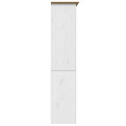 Berkfield Bookcase Bodo White And Brown 80X40X172 Cm Solid Wood Pine - thumbnail 5