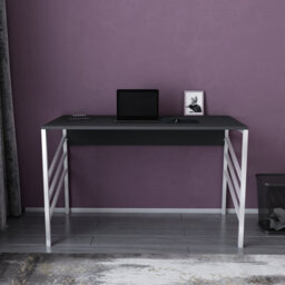 Decorotika Josephine Study Desk Writing Desk White Anthracite