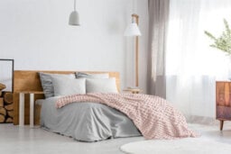 Emma Barclay Lush Luxurious Faux Rabbit Fur Throw For Sofa Blanket Blush 127X152Cm - thumbnail 5