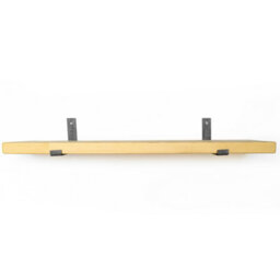 Toolty Rustic Handmade Wall Shelf, Wall Mounted, 100Cm X 17.5Cm Up Design, Light Oak, Handcrafted Vintage Style