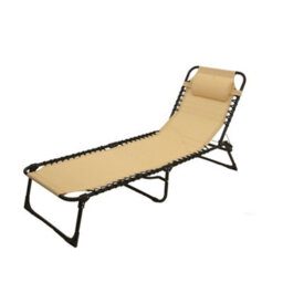Solterra Garden Sun Lounger - Taupe