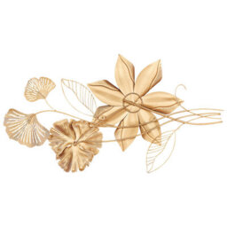 Beliani Wall Decor Flower Europium Metal 46 Cm Gold - thumbnail 4