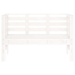 Walplus Garden Bench White 111.5X53X71 Cm Solid Wood Pine - thumbnail 4