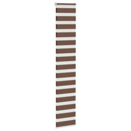 Berkfield Zebra Blind Brown 40X230 Cm Fabric Width 35.9 Cm Polyester - thumbnail 3