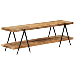Berkfield Industrial Tv Cabinet 160X40X50 Cm Solid Mango Wood - thumbnail 9