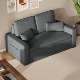 Bealife 2 Seater Sofa Bed Pull Out Sleeper Convertible Fabric Sofa Chair