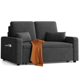 Bealife 2 Seater Sofa Bed Pull Out Sleeper Convertible Fabric Sofa Chair - thumbnail 2