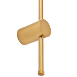 Happy Homewares Modern And Sleek Stick Style Ambient Led Wall Light Fitting In Plated Brush Gold - thumbnail 3