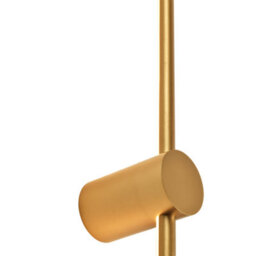 Happy Homewares Modern And Sleek Stick Style Ambient Led Wall Light Fitting In Plated Brush Gold - thumbnail 2
