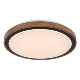 Luminosa Lighting Luminosa Bruno 36Cm Integrated Led Semi Flush Ceiling Light Matt Black Led 3000-6000K - thumbnail 9