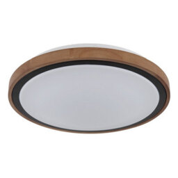 Luminosa Lighting Luminosa Bruno 36Cm Integrated Led Semi Flush Ceiling Light Matt Black Led 3000-6000K - thumbnail 2