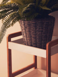 Premier Housewares Interiors By Premier Nostra Four Tiered White And Natural Shelf Unit - thumbnail 5