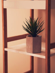 Premier Housewares Interiors By Premier Nostra Four Tiered White And Natural Shelf Unit - thumbnail 6