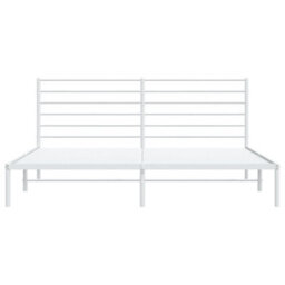 Berkfield Metal Bed Frame With Headboard White 180X200 Cm 6Ft Super King - thumbnail 6