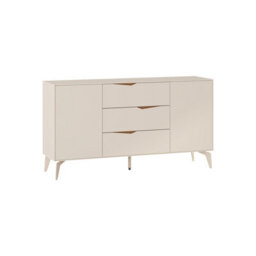 Decortie Jaden Console Sideboard 3 Drawers 2 Doors Sandstone Whiskey Oak 150 X 40 X 81.2 Cm - thumbnail 2