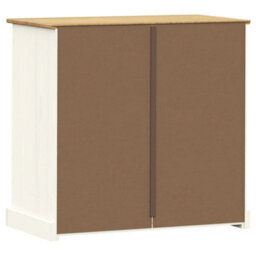 Berkfield Chest Of Drawers Vigo White 80X40X76 Cm Solid Wood Pine - thumbnail 7